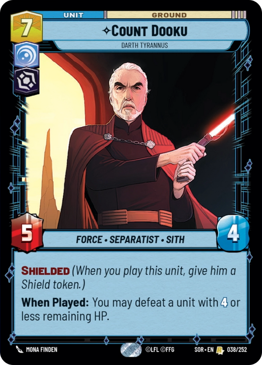 Count Dooku, Darth Tyranus (SOR) Rare