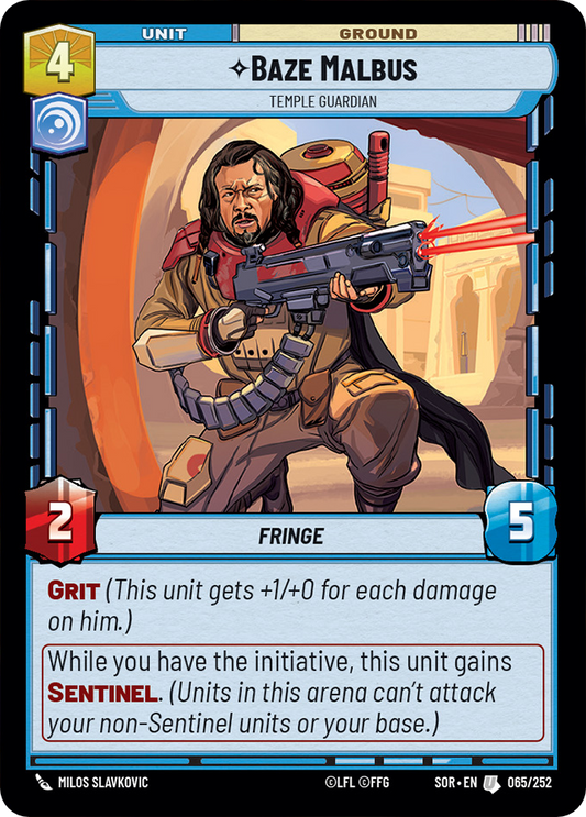 Baze Malbus, Temple Guardian (SOR) Uncommon