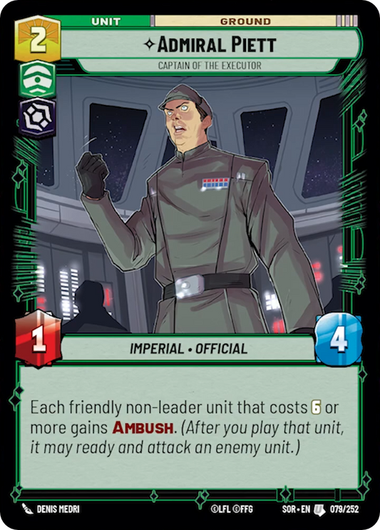 Admiral Piett, Captain of the Executor (SOR) Uncommon