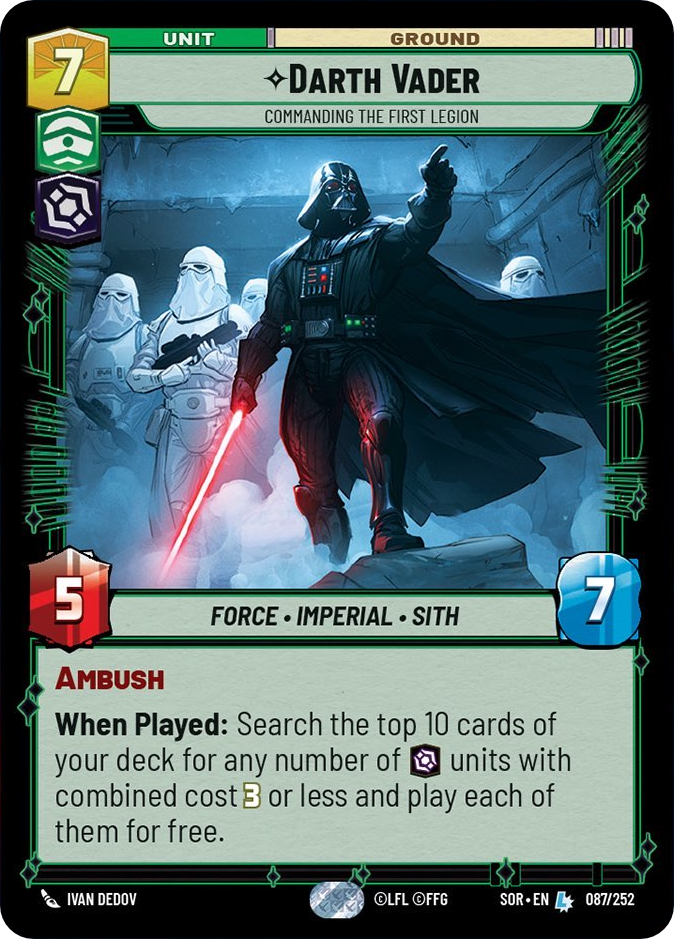 Darth Vader, Commanding the First Legion (SOR) Legendary