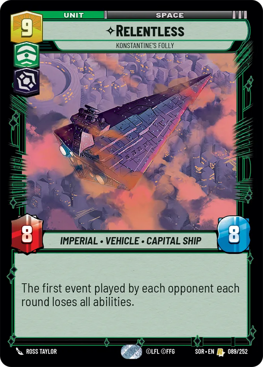 Relentless, Konstantine's Folly (SOR) Rare