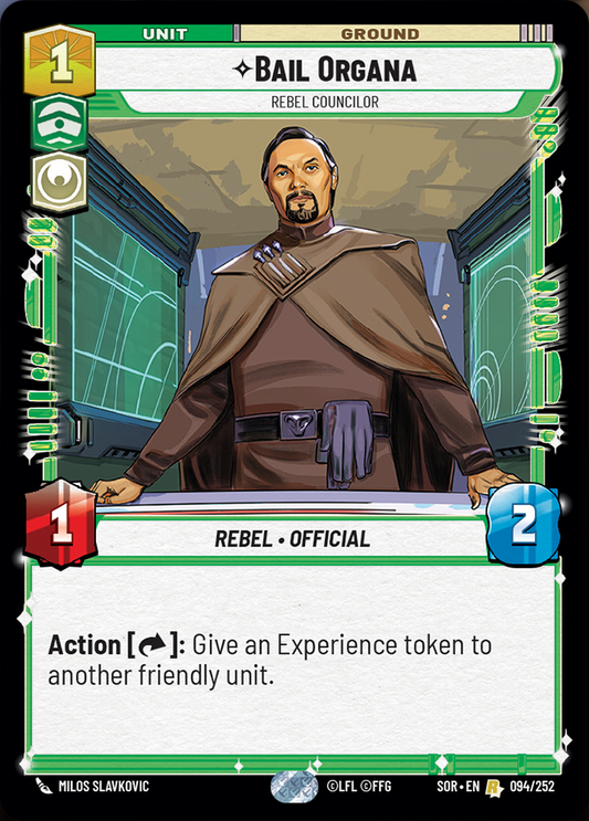 Bail Organa, Rebel Councilor (SOR) Rare