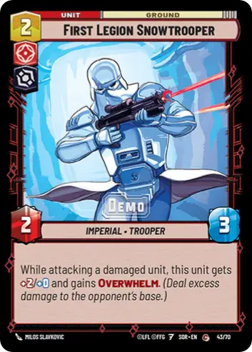 First Legion Snowtrooper (SOR) Common