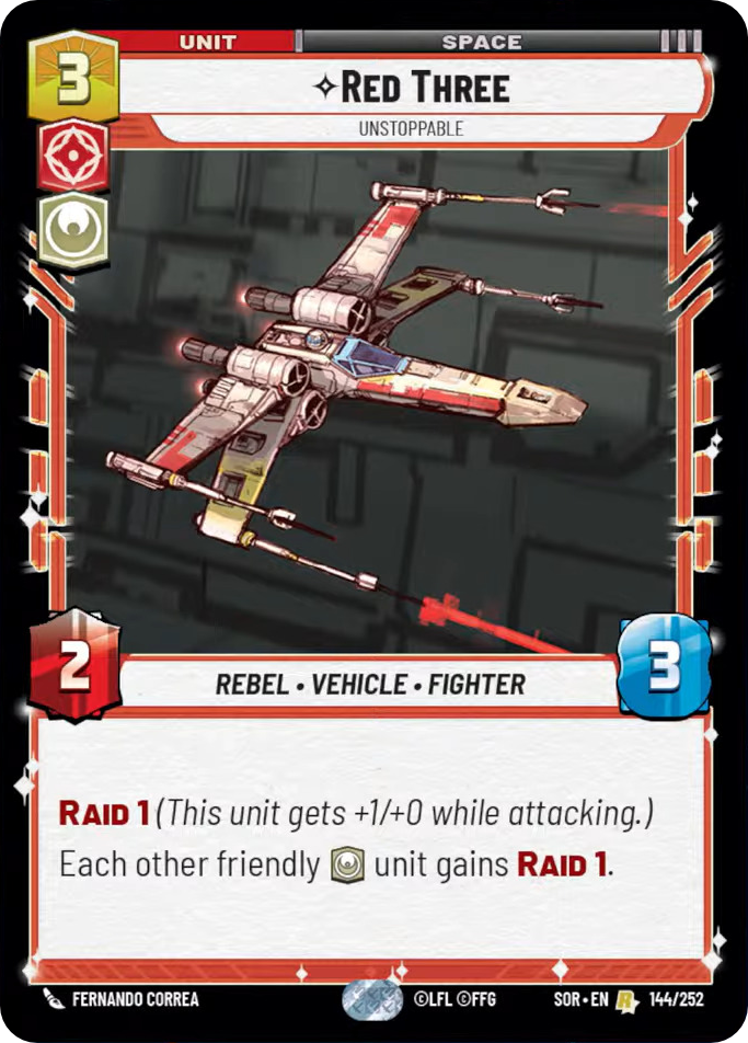 Red Three, Unstoppable (SOR) Rare