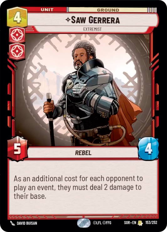 Saw Gerrera, Extremist (SOR) Rare