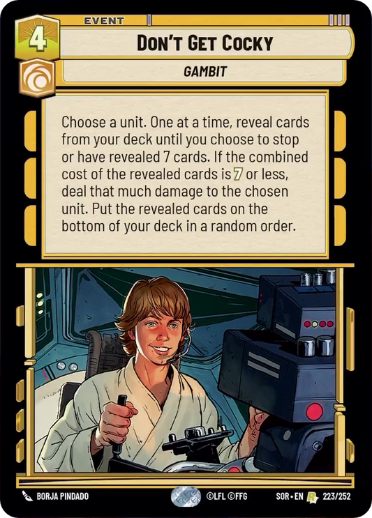 Don't Get Cocky (SOR) Rare