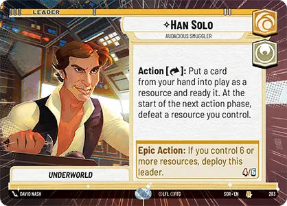 Han Solo, Audacious Smuggler (SOR) Rare