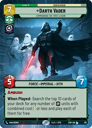Darth Vader, Commanding the First Legion (SOR) Legendary