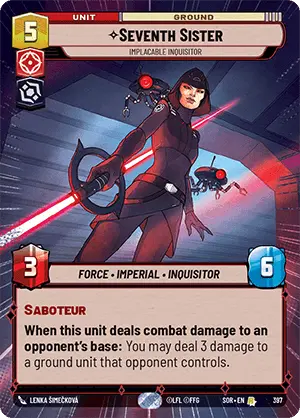 Seventh Sister, Implacable Inquisitor (SOR) Rare